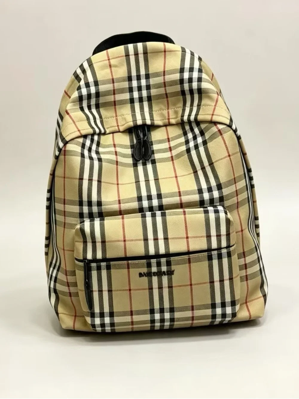 Burberryy Beige and Black Vintage Check Backpack